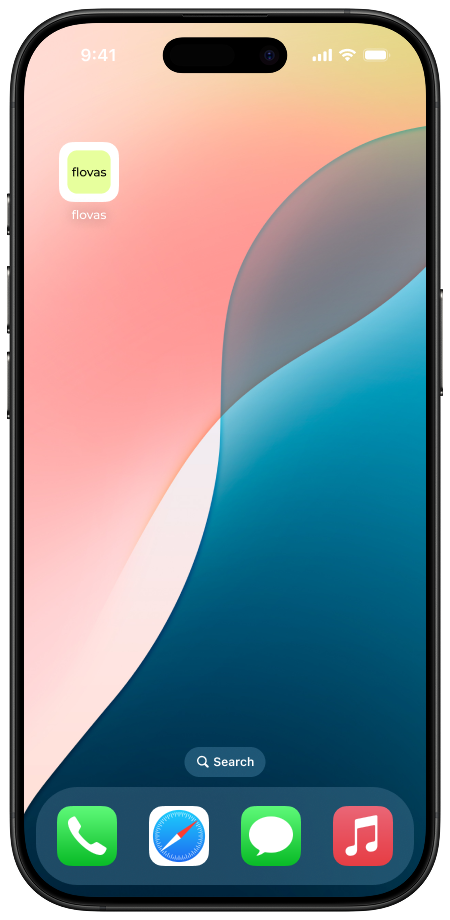 flovas app sample on mobile